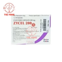 Zycel 200 Zydus Cadila - Thuốc giảm triệu chứng viêm xương khớp mãn tính